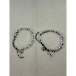 (2) 4Ocean beaded bracelets, handcrafted in Bali using post-consumer recycled